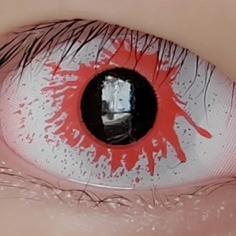 【全眼】充血ゾンビ- SFX-EYES 全眼カラコン 特殊カラコン コスプレ ハロウイン オーダーメイド アニメ 漫画 度付き 度入り 度あり