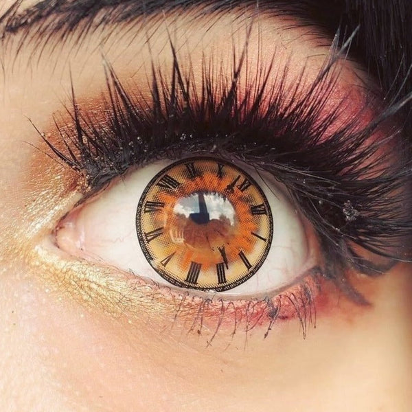 時計【度付き可能】- SFX-EYES 全眼カラコン 特殊カラコン コスプレ ハロウイン オーダーメイド アニメ 漫画 度付き 度入り 度あり