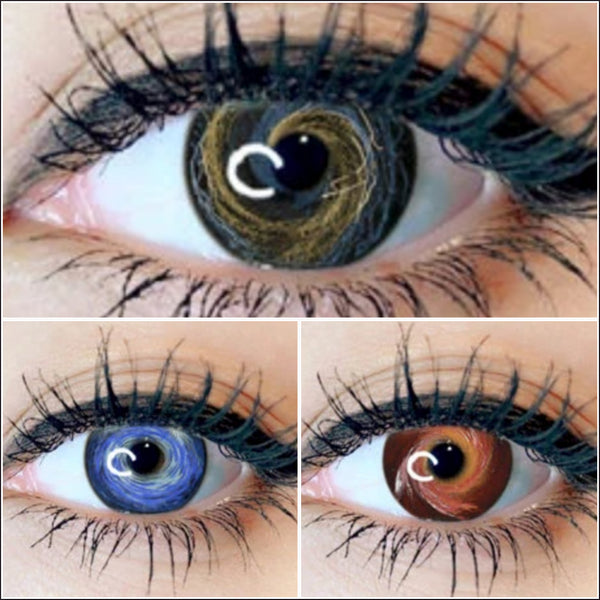 天の川銀河シリーズ(3種類)- SFX-EYES 全眼カラコン 特殊カラコン コスプレ ハロウイン オーダーメイド アニメ 漫画 度付き 度入り 度あり