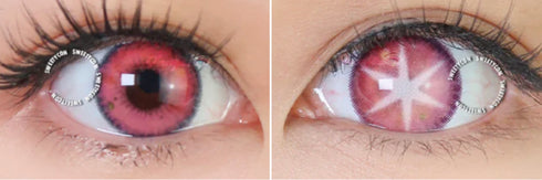 推しの子(V1) (3種類)【度付き可能】- SFX-EYES 全眼カラコン 特殊カラコン コスプレ ハロウイン オーダーメイド アニメ 漫画 度付き 度入り 度あり