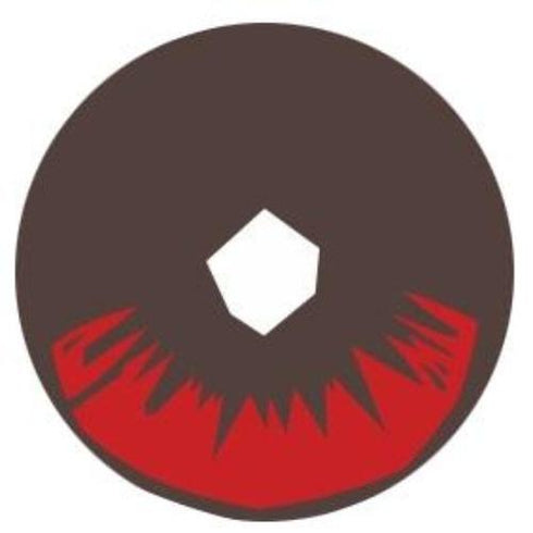 竈門炭治郎【鬼滅の刃】【度付き可能】- SFX-EYES 全眼カラコン 特殊カラコン コスプレ ハロウイン オーダーメイド アニメ 漫画 度付き 度入り 度あり