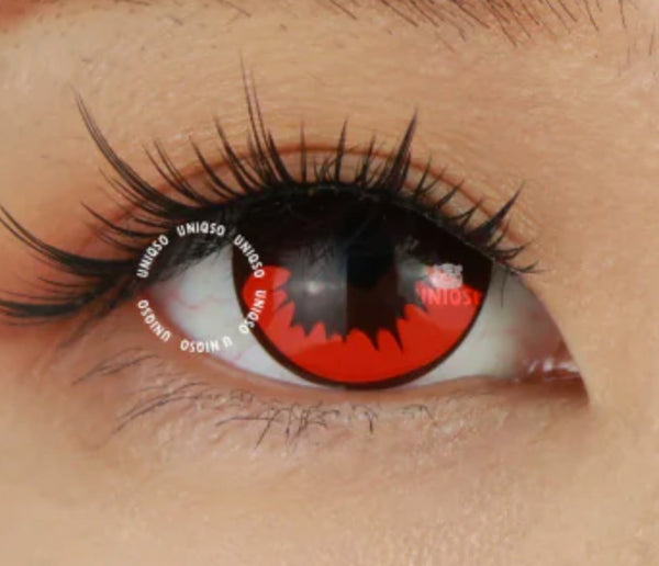 竈門炭治郎【鬼滅の刃】【度付き可能】- SFX-EYES 全眼カラコン 特殊カラコン コスプレ ハロウイン オーダーメイド アニメ 漫画 度付き 度入り 度あり