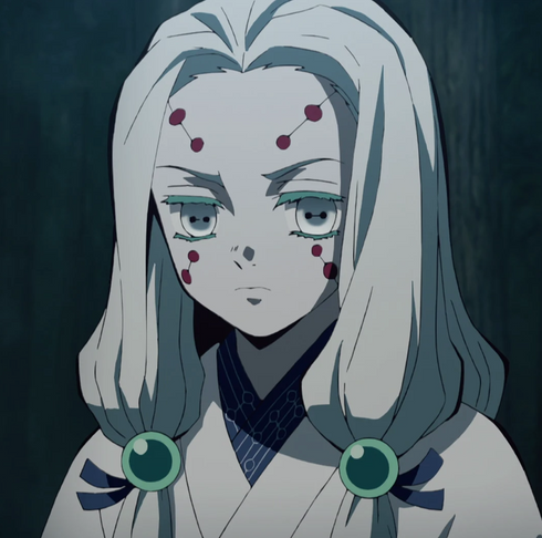 姉蜘蛛【鬼滅の刃】【度付き可能】 カラーコンタクトレンズ - 鬼滅の刃 アニメコスプレ用(着用イメージ3)