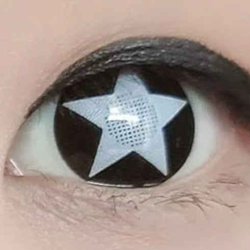 アニメスター (2種類) 【度付き可能】- SFX-EYES 全眼カラコン 特殊カラコン コスプレ ハロウイン オーダーメイド アニメ 漫画 度付き 度入り 度あり