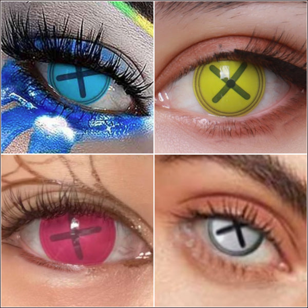 ボタン目 (4種類)- SFX-EYES 全眼カラコン 特殊カラコン コスプレ ハロウイン オーダーメイド アニメ 漫画 度付き 度入り 度あり