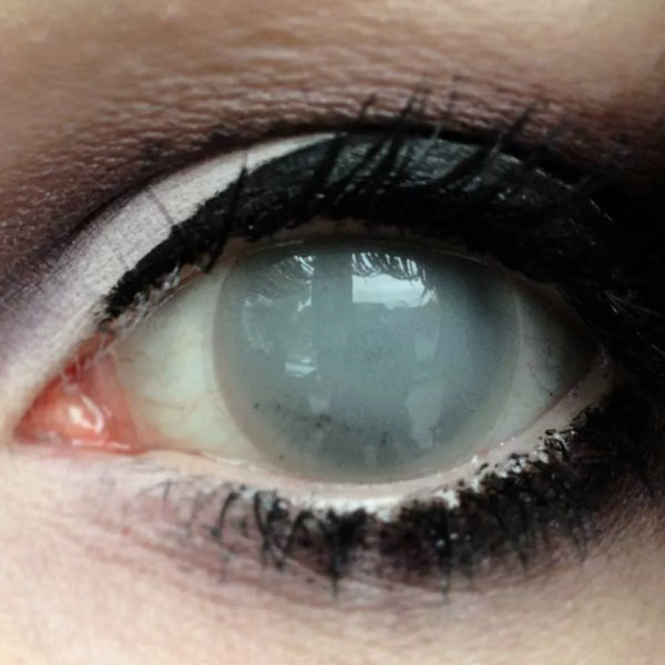 【ブラインド】グレイ・キングダム【視界減少】【度付き可能】- SFX-EYES 全眼カラコン 特殊カラコン コスプレ ハロウイン オーダーメイド アニメ 漫画 度付き 度入り 度あり