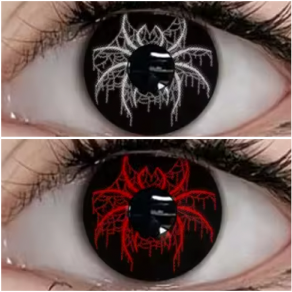 ダーク・スパイダー (2色) カラーコンタクトレンズ - ダーク ホラー&ゾンビ コスプレ用