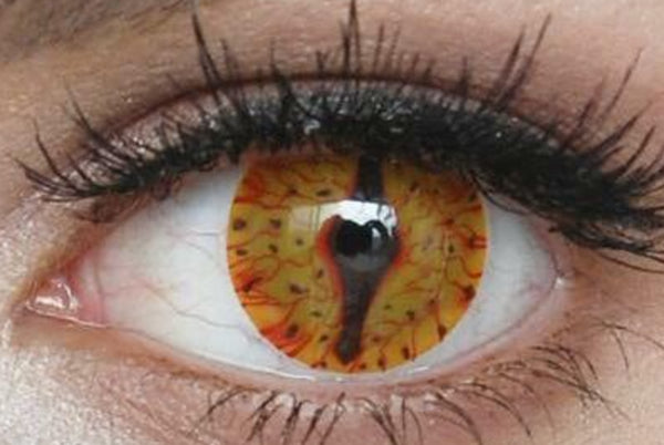 ドラゴン【ゲーム・オブ・スローンズ 】- SFX-EYES 全眼カラコン 特殊カラコン コスプレ ハロウイン オーダーメイド アニメ 漫画 度付き 度入り 度あり