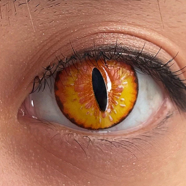 ドラゴンメイド 【小林さんちのメイドラゴン】- SFX-EYES 全眼カラコン 特殊カラコン コスプレ ハロウイン オーダーメイド アニメ 漫画 度付き 度入り 度あり