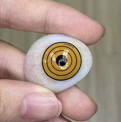 マキマ ・ 三鷹 アサ(V1)【チェンソーマン】【度付き可能】- SFX-EYES 全眼カラコン 特殊カラコン コスプレ ハロウイン オーダーメイド アニメ 漫画 度付き 度入り 度あり