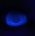 【ミニ全眼】ホワイトメッシュ UV(ブラックライト対応) ミニスクレラルカラコン(全眼レンズ) - UV - 紫外線 ハロウィン ホラーコスプレ用(着用イメージ3)