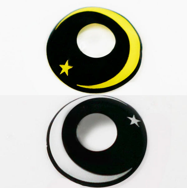 ムーンスター(2種類)- SFX-EYES 全眼カラコン 特殊カラコン コスプレ ハロウイン オーダーメイド アニメ 漫画 度付き 度入り 度あり