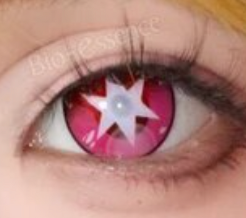 推しの子(V3) (3種類)【一枚入り】 カラーコンタクトレンズ - 五芒星 アニメコスプレ用(着用イメージ1)