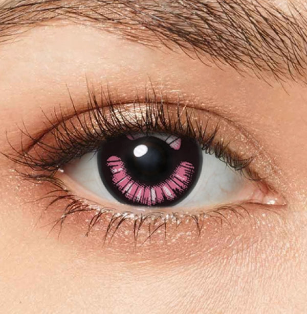 ピンクミラー- SFX-EYES 全眼カラコン 特殊カラコン コスプレ ハロウイン オーダーメイド アニメ 漫画 度付き 度入り 度あり