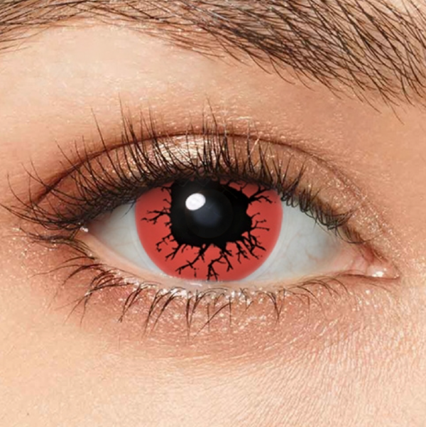 レッドレージ- SFX-EYES 全眼カラコン 特殊カラコン コスプレ ハロウイン オーダーメイド アニメ 漫画 度付き 度入り 度あり