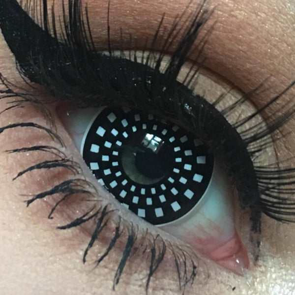 サイコパス- SFX-EYES 全眼カラコン 特殊カラコン コスプレ ハロウイン オーダーメイド アニメ 漫画 度付き 度入り 度あり