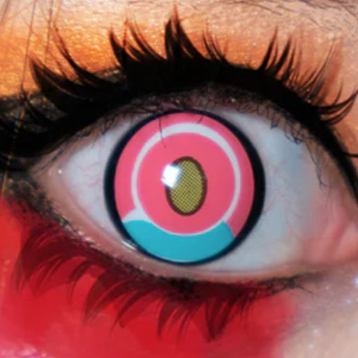 タイタンピンク- SFX-EYES 全眼カラコン 特殊カラコン コスプレ ハロウイン オーダーメイド アニメ 漫画 度付き 度入り 度あり
